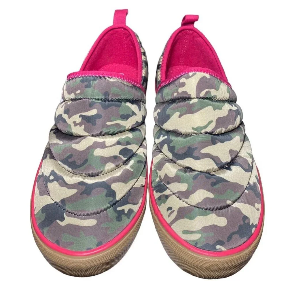 Hurley Puff Kayo Chukka Shoes Camo‎ Womens 8.5 Slip On Puffchuck NWT Green Pink
